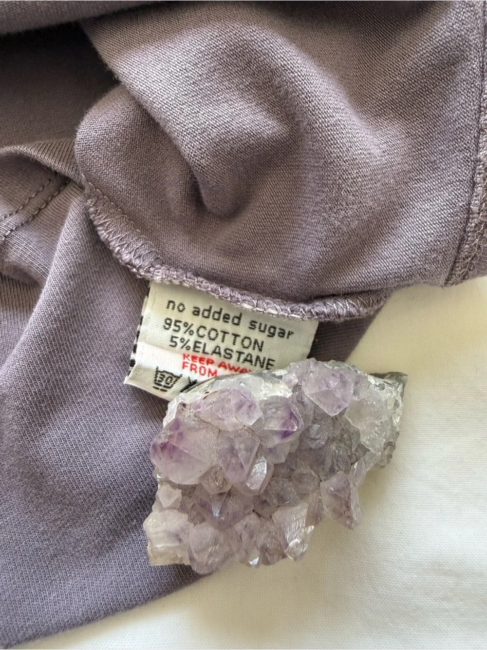 No Added Sugar Purple Long Sleeve Graphic Tee Size 7-8 Years